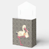  Kant en Ooievaar Baby shower Bedankdoosjes (Geopend)