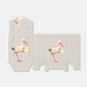 Kant en Ooievaar Baby shower Bedankdoosjes (Uitgevouwen)