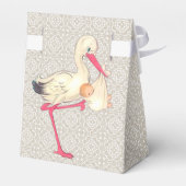 Kant en Ooievaar Baby shower Bedankdoosjes (Achterkant)