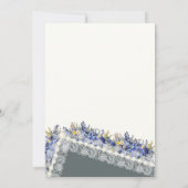  kant en parels bloemenVrijgezellenfeest Kaart (Achterkant)