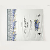  kant en parels bloemenVrijgezellenfeest Wandkleed (Voorkant (horizontaal))