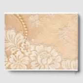 Kant en parels bruiloft gastenboek (Achterkant)