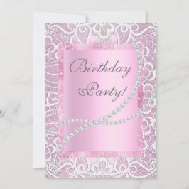 kant en parels elegant verjaardagsaangepast kaart