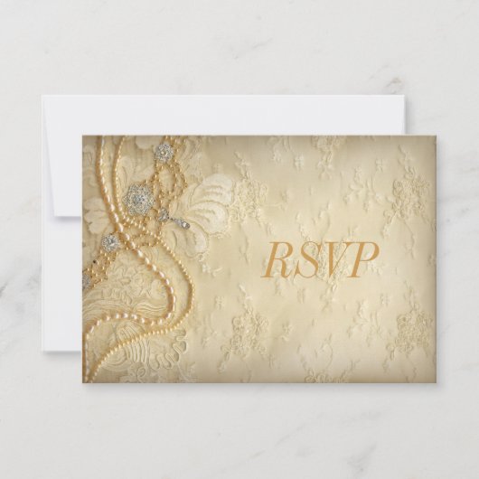 kant en parels RSVP Kaartje (Voorkant)