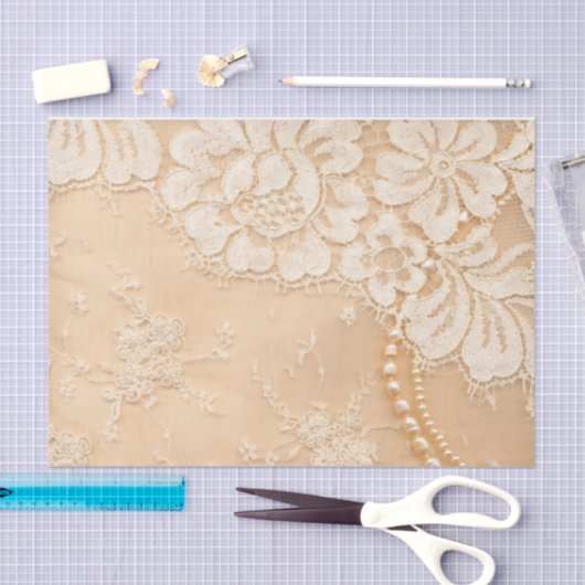 Kant en parels tissuepapier (Craft)