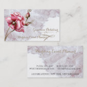  kant en Roos bruiloft Visitekaartje (Voorkant / Achterkant)