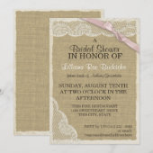  kant en roze boog Vrijgezellenfeest Kaart (Voorkant / Achterkant)