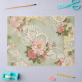 Kant en Rozen Decoupage Tissuepapier uit het verle (Craft)