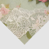 Kant en Rozen Decoupage Tissuepapier uit het verle (Detail)