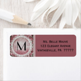kant en Rozen Mauve Pink Address Label