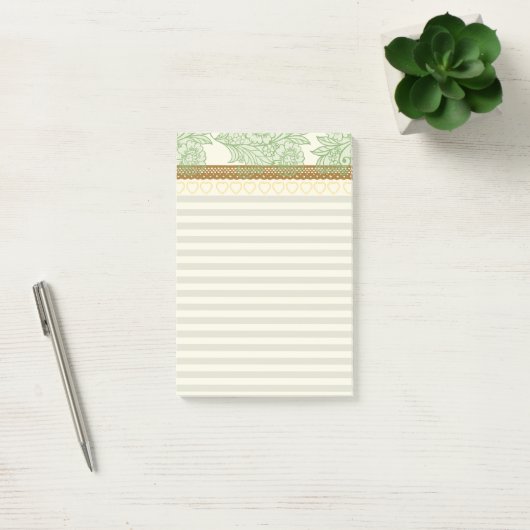 kant en strepen Retro pastel Feminine chic Post-it® Notes (Kantoor)
