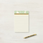  kant en strepen Retro pastel Feminine chic Post-it® Notes (Op bureau)
