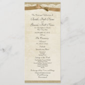  kant en tan boog huwelijksprogramma programmakaart (Voorkant)