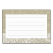 Kant en Zand Dollar Recept Kaarten (Achterkant)