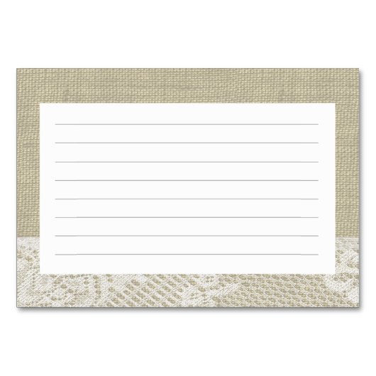 Kant en Zand Dollar Recept Kaarten (Achterkant)