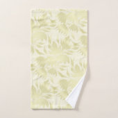 Kant Floral Textured Golden Beige Bad Handdoek (Handdoek)