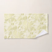 Kant Floral Textured Golden Beige Bad Handdoek (Handdoek)