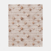 Kant hart snoeren vintage fleece deken (Voorkant)