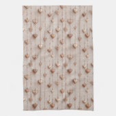 Kant hart snoeren vintage theedoek (Verticaal)