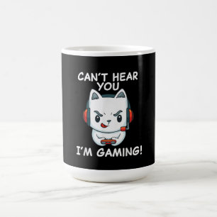 Kant hoor je zelf spelen Cat Gamer gift Koffiemok