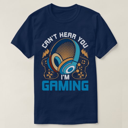 Kant hoort je mij spelen grappige gamer t-shirt (Design voorkant)