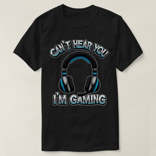 Kant hoort u Im Gaming Headset Sound T-shirt (Design voorkant)