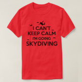 Kant houdt rustig skydiven t-shirt (Design voorkant)