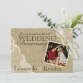 Kant Huwelijksjubileum Kaart (Staand voorkant)