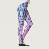Kant in Paarse en Roze met Hints of Blue Leggings (Rechts)