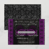 Kant Kant Suiker Schedel Dia de los Muertos RSVP Kaartje (Voorkant / Achterkant)