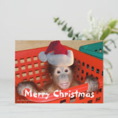 Kant-kerstkerstkerstkaart Kaart (Staand voorkant)