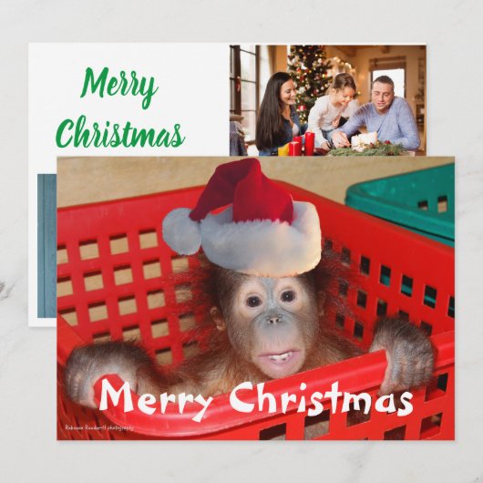 Kant-kerstkerstkerstkaart Kaart (Voorkant / Achterkant)