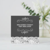  kant krijtbord bruiloft kaart (Staand voorkant)