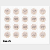 Kant Latte Bedankt Sticker Vel  (Vel)