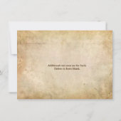 Kant Lijst Rustiek Save the Date Kaart (Achterkant)