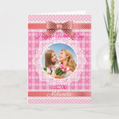 Kant lint Happy Moederdag Kaart (Voorkant)