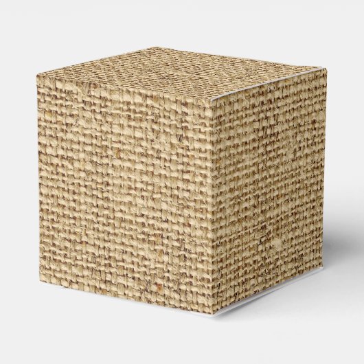 Kant, lintbloem & jute bruiloft bedankdoosjes (Achterkant)