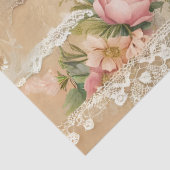 Kant loopt door Rozen decoupage tissue papier (Detail)