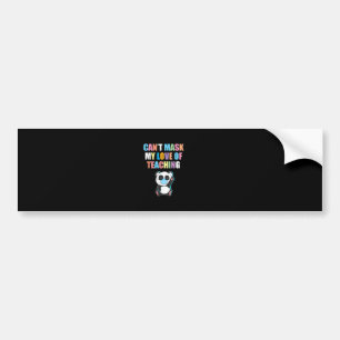 Kant Masker mijn liefde voor het onderwijs terug n Bumpersticker