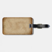 Kant met handtekening en kompas bagagelabel (Achterkant horizontaal)