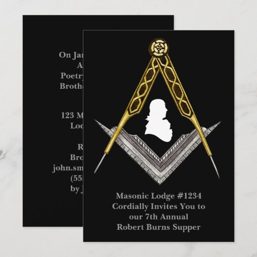 Kant met handtekening en kompas kaart (Voorkant / Achterkant)