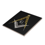 Kant met handtekening en kompas tegeltje (Zijkant)