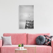 Kant met Storm in achtergrondcanvas afdrukken (Insitu (Woonkamer))