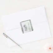 Kant mixing mosterd, 1801 vierkante sticker (Envelop)