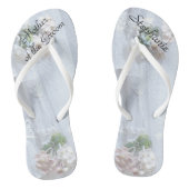 kant moeder van bruidegom bruiloft Teenslippers (Voetbed)