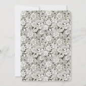 Kant Monogram Ringen Eenvoudige Huwelijksuitnodigi Kaart (Achterkant)