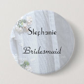  kant, naam, Bridesmaid Button Pin (Voorkant)