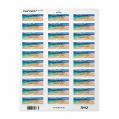 Kant & Ocean Destination Return Address Label (Full Sheet)