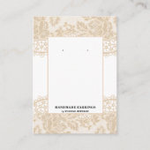 Kant Oorbel Sieraden Houder Kaart Visitekaartje (Voorkant)