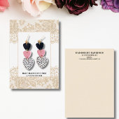 Kant Oorbel Sieraden Houder Kaart Visitekaartje